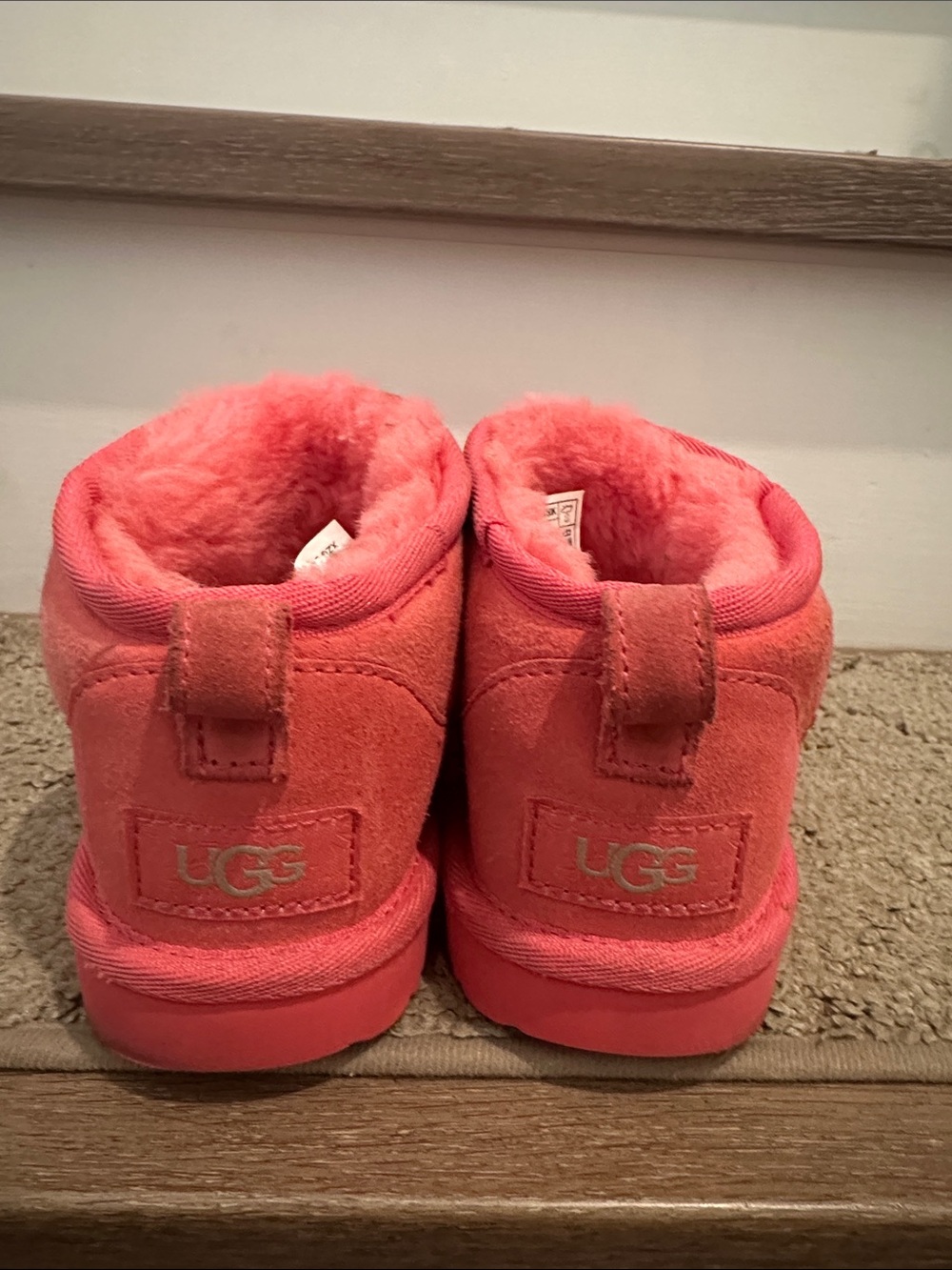 UGG Coral Suede Shearling Ankle Booties